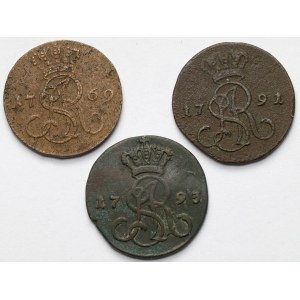 Poniatowski, Grosze 1769-1793 - zestaw (3szt)