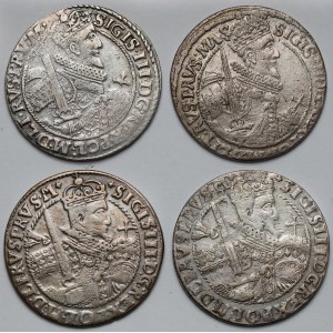 Zygmunt III Waza, Ort Bydgoszcz 1621-1622 - zestaw (4szt)