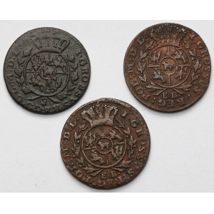Poniatowski, Grosze 1767-1785 - zestaw (3szt)