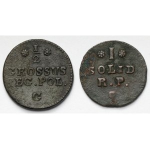 Poniatowski, Szeląg 1768 i Półgrosz 1767 - zestaw (2szt)