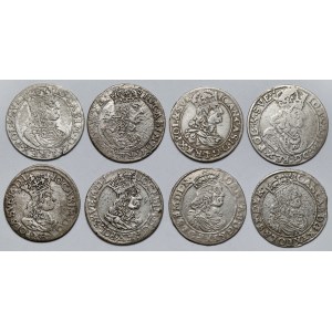 Jan II Kazimierz, Szóstaki 1659-1663 - zestaw (8szt)