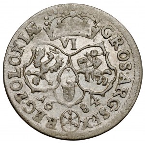 Jan III Sobieski, Szóstak Bydgoszcz 1684 TLB - popiersie z '83