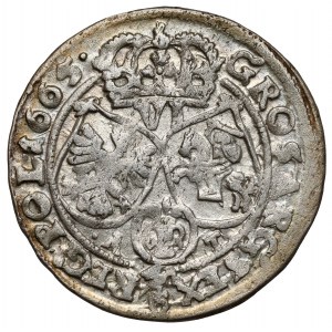 Jan II Kazimierz, Szóstak Bydgoszcz 1665 AT