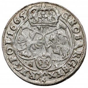 Jan II Kazimierz, Szóstak Bydgoszcz 1665 AT