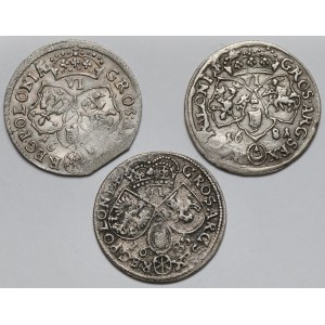 Jan III Sobieski, Szóstaki Bydgoszcz i Kraków 1681-1685 - zestaw (3szt)