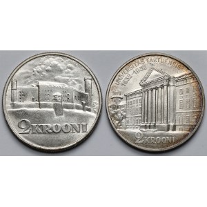 Estonia, 2 krooni 1930-1932 - zestaw (2szt)