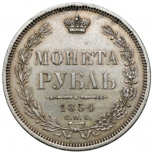 Rosja, Mikołaj I, Rubel 1854, Petersburg