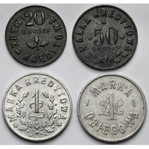 Kowel i Przemyśl - 20-50 groszy i 1 złoty - zestaw (4szt)