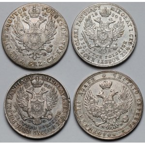 5 złotych 1817-1840 - zestaw (4szt)