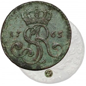 Poniatowski, Grosz 1765-G, Kraków - duże G - rzadki