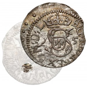Zygmunt III Waza, Szeląg Wilno 1615 - koniczyna POD tarczą