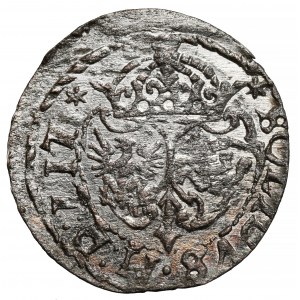 Zygmunt III Waza, Szeląg Wilno 1618 - Bogoria - REX P