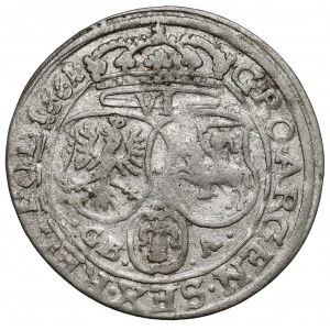 Jan II Kazimierz, Szóstak Lwów 1661 GBA - popiersie II