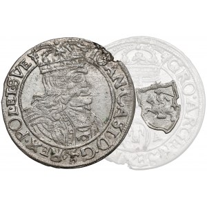 Jan II Kazimierz, Szóstak Lwów 1661 GBA - b.rzadkie tarcze