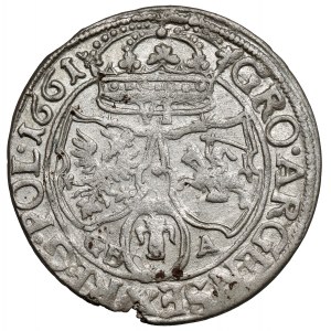 Jan II Kazimierz, Szóstak Lwów 1661 GBA - b.rzadkie tarcze