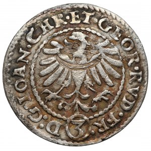 Śląsk, Jan Chrystian i Jerzy Rudolf, 3 krajcary 1606, Złoty Stok