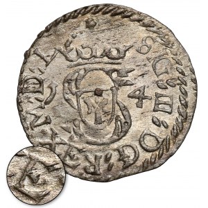 Zygmunt III Waza, Szeląg Wilno 1614 - odwrócone E w REX