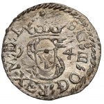 Zygmunt III Waza, Szeląg Wilno 1614 - odwrócone E w REX