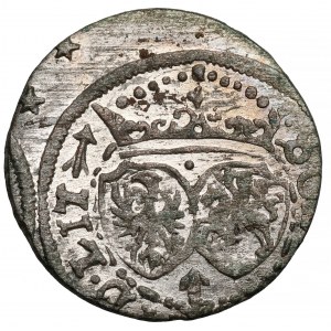 Zygmunt III Waza, Szeląg Wilno 1617 - przebitka SOG/SIG