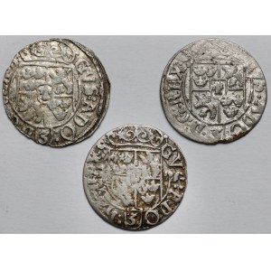 Gustav II Adolf, Půlkolejný Elbląg 1630-1631 - sada (3ks)