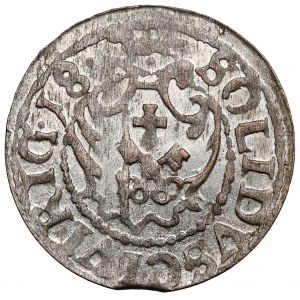 Zygmunt III Waza, Szeląg Ryga 1618 - mała korona