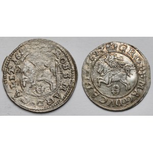 Zygmunt III Waza, Grosze Wilno 1625 i 1627 - zestaw (2szt)