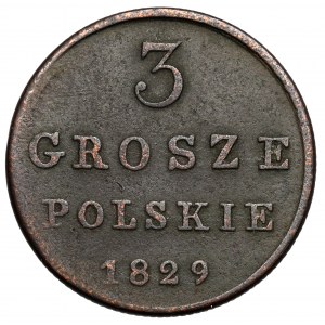 3 grosze polskie 1829 FH