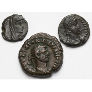 Cesarstwo Rzymskie, Follisy i Tetradrachma - zestaw (3szt)