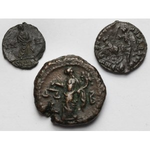 Cesarstwo Rzymskie, Follisy i Tetradrachma - zestaw (3szt)