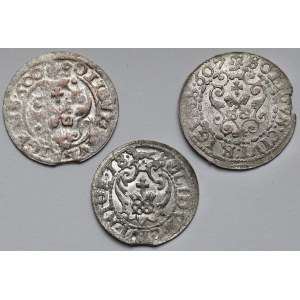 Zygmunt III Waza, Szeląg Ryga 1600-1618 - zestaw (3szt)