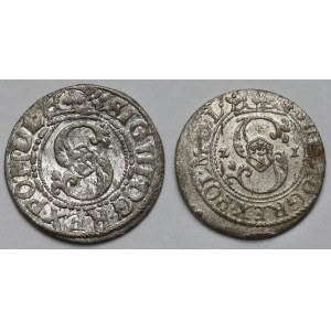 Zygmunt III Waza, Szeląg Ryga 1620-1621 - zestaw (2szt)