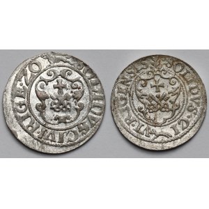 Zygmunt III Waza, Szeląg Ryga 1620-1621 - zestaw (2szt)