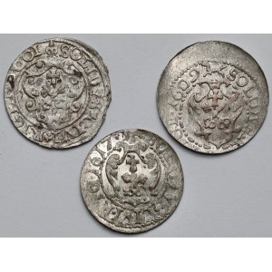 Zygmunt III Waza, Szeląg Ryga 1601-1617 - zestaw (3szt)