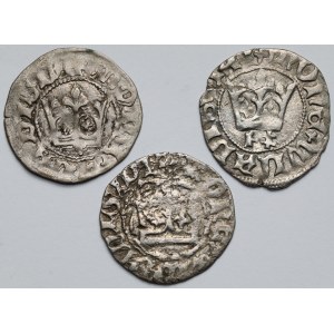 Władysław II Jagiełło, Półgrosz Kraków - zestaw (3szt)