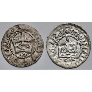 Władysław II Jagiełło, Półgrosz Kraków - w tym CIEKAWY - zestaw (2szt)