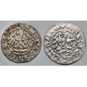 Władysław II Jagiełło, Półgrosz Kraków - w tym CIEKAWY - zestaw (2szt)