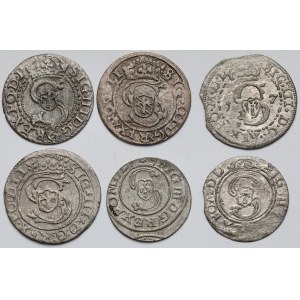 Zygmunt III Waza, Szelągi 1596-1627 - zestaw (6szt)