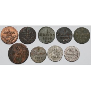 1-10 groszy 1794-1831 - zestaw (9szt)