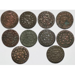 Poniatowski, Grosze 1767-1790 - zestaw (10szt)