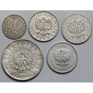 50 groszy i 1-10 złotych 1923-1978 - zestaw (5szt)