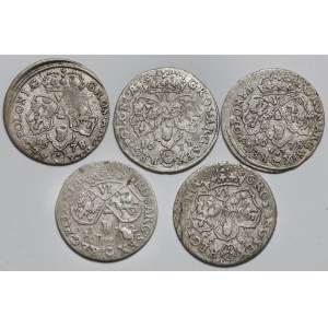 Jan III Sobieski, Szóstak Bydgoszcz 1678-1684 - zestaw (5szt)
