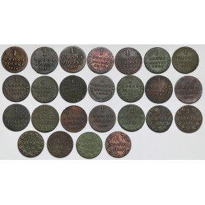 1 grosz 1816-1840 - zestaw (25szt)