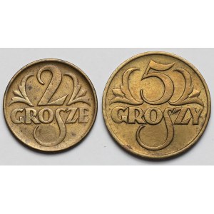 2-5 groszy 1923 - zestaw (2szt)