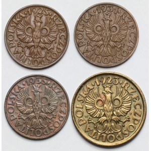 2-5 groszy 1923-1935 - zestaw (4szt)