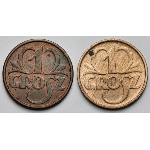 1 grosz 1928-1935 - zestaw (2szt)