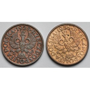 1 grosz 1928-1935 - zestaw (2szt)