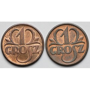 1 grosz 1938-1939 - zestaw (2szt)