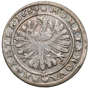 Śląsk, Chrystian wołowski, 15 krajcarów 1664, Brzeg