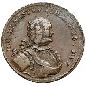 Kurlandia, Ernest Jan Biron, Grosz Mitawa 1763 - jedyny