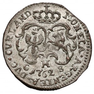 Kurlandia, Karol Chrystian, Grosz Mitawa 1762 CHS